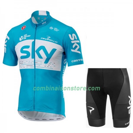 Combinaison Cycliste + Cuissard 2018 Team Sky N002